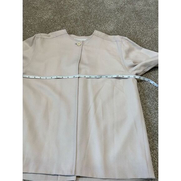 Geoffrey Beene NWT light pink wool cardigan coat oversized size 6 - Picture 7 of 10